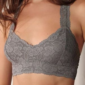 FREE PEOPLE Galloon lace racerback bralette Size S